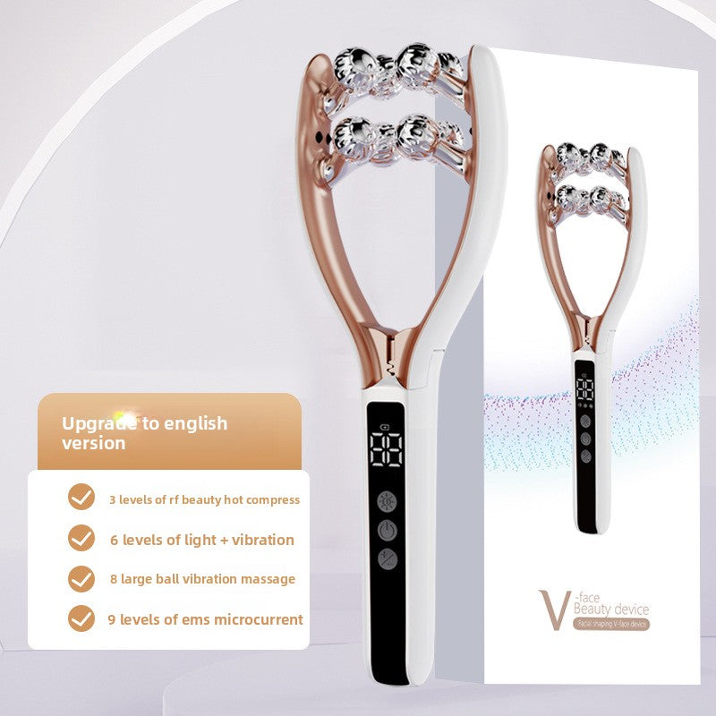 Microcurrent RF Facial Massager with Roller