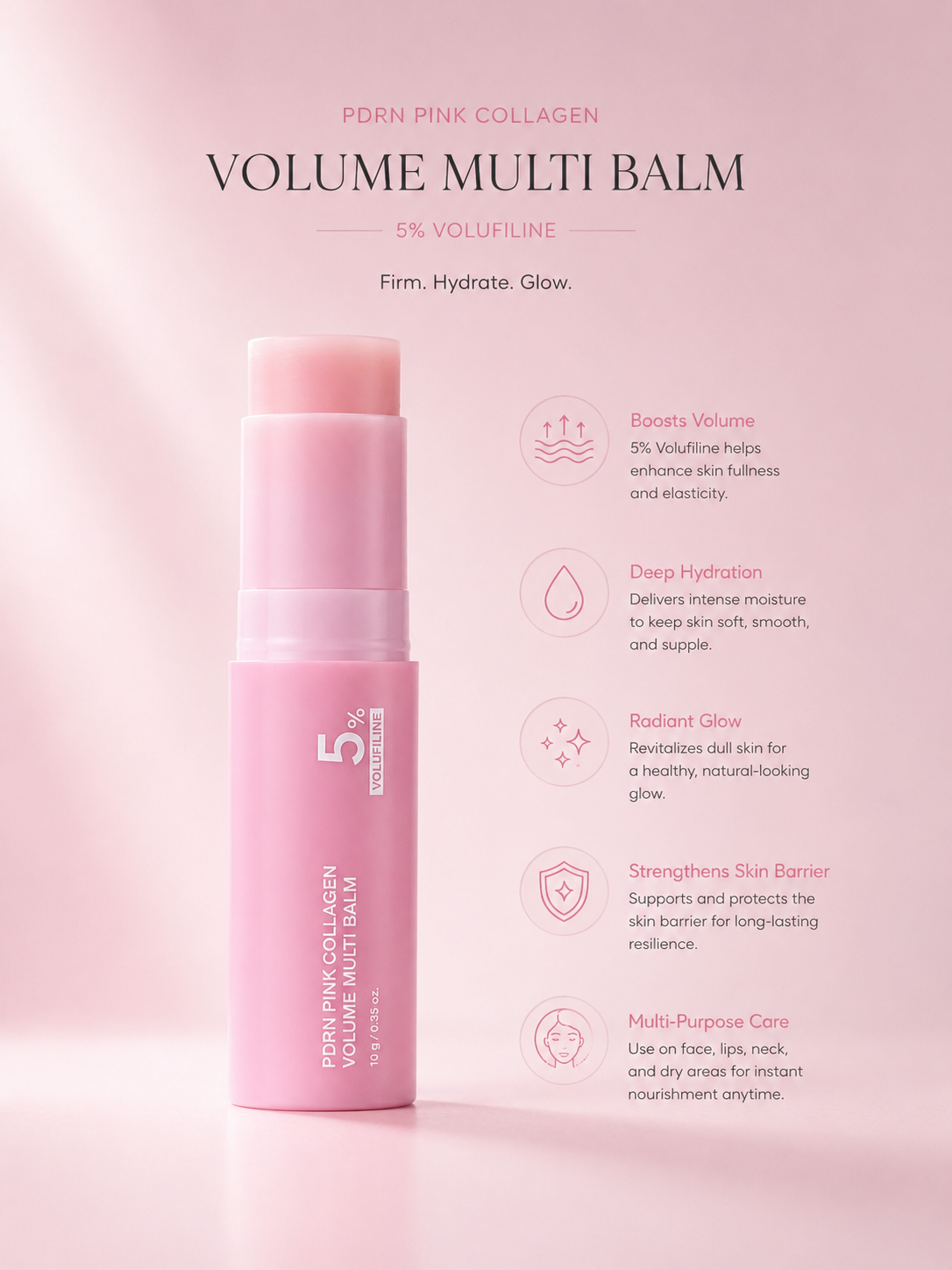 VOLURÉE Glow Balm — PDRN + Collagen Repair Stick