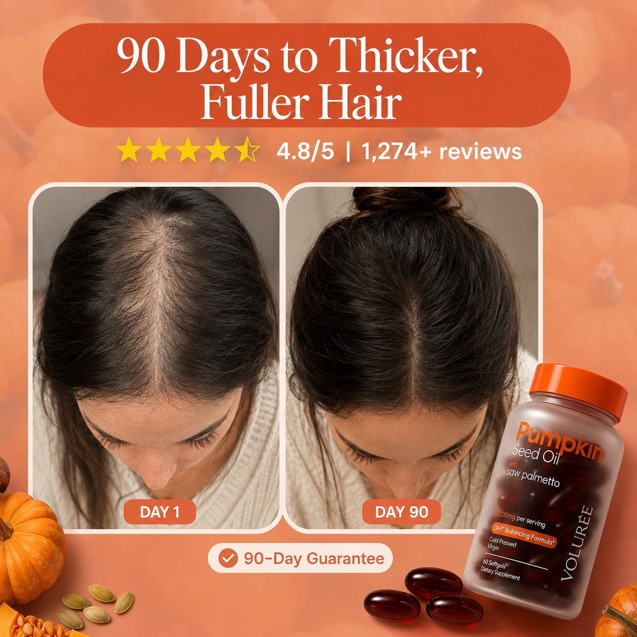 VOLURÉE Pumpkin Seed Oil Softgels