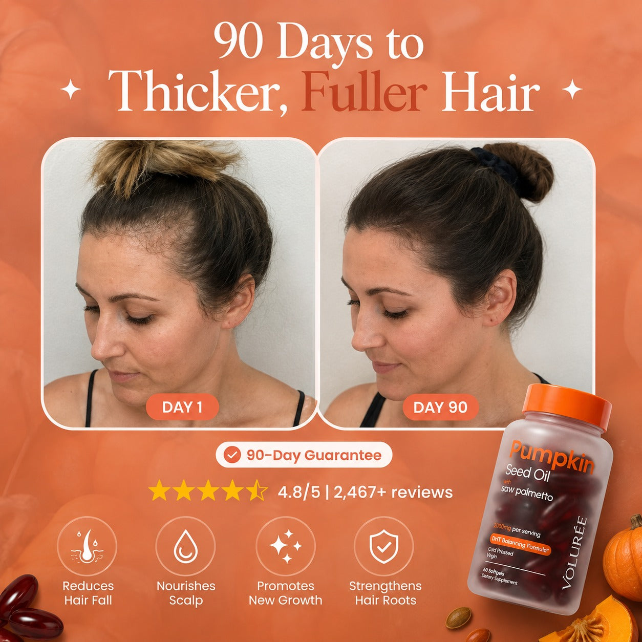 VOLURÉE Pumpkin Seed Oil Softgels